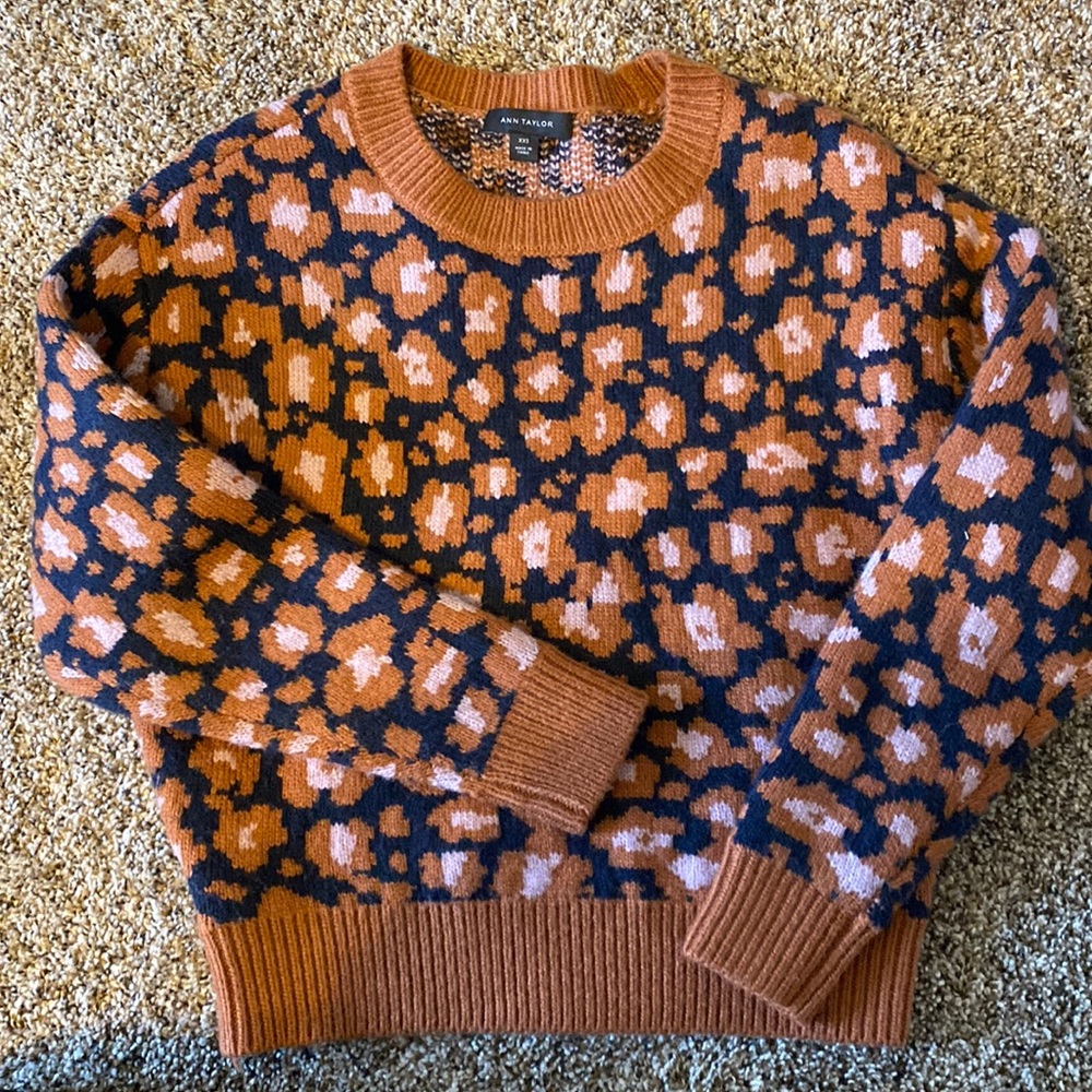 Ann Taylor cheetah print sweater
